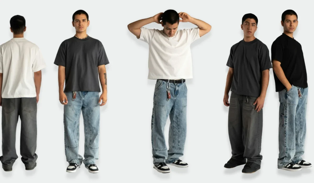 baggy jeans with t-shirt